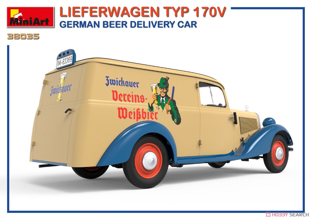 ドイツビール配達業務用車 (LIEFERWAGEN タイプ170V) (プラモデル) その他の画像3