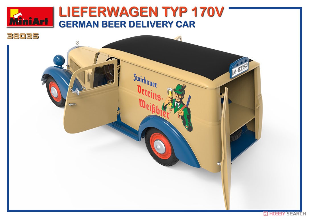 ドイツビール配達業務用車 (LIEFERWAGEN タイプ170V) (プラモデル) その他の画像6