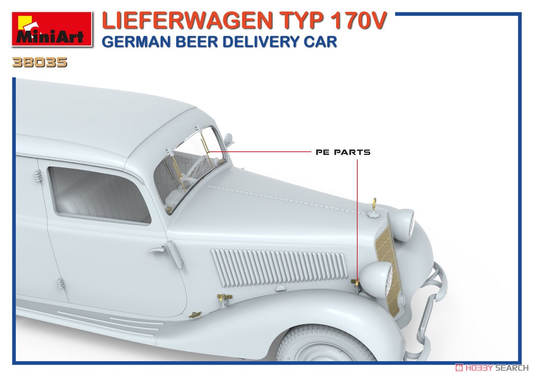 ドイツビール配達業務用車 (LIEFERWAGEN タイプ170V) (プラモデル) その他の画像8