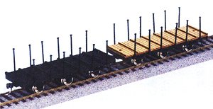 1/80(HO) J.N.R. Flat Wagon Type CHISA100 Kit (2-Car Set) (Unassembled Kit) (Model Train)