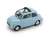 フィアット 500D オープン 1962-1963 Pervinca ブルー インテリア：ブルー・アイボリー (ミニカー) 商品画像1