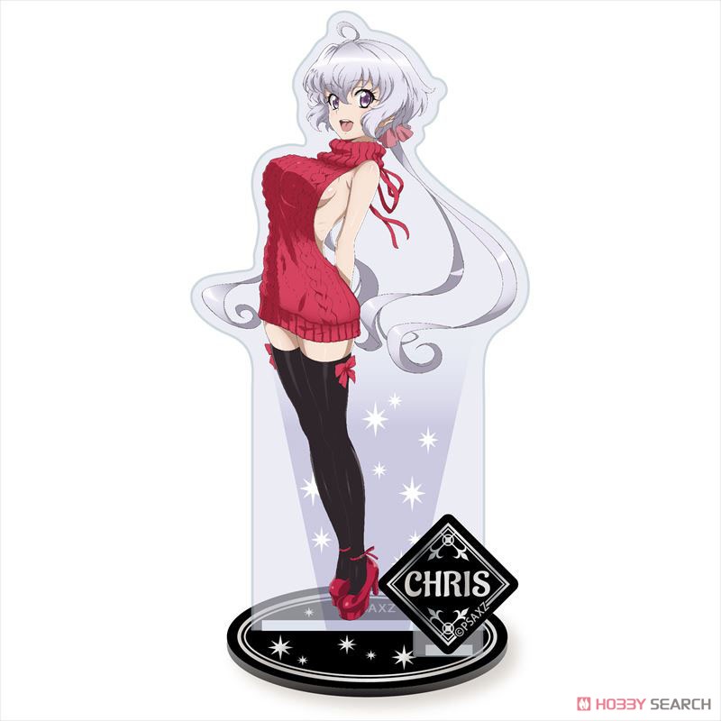 Senki Zessho Symphogear AXZ Acrylic Stand Chris Yukine (Small Devil Sweater Style) (Anime Toy) 商品画像1