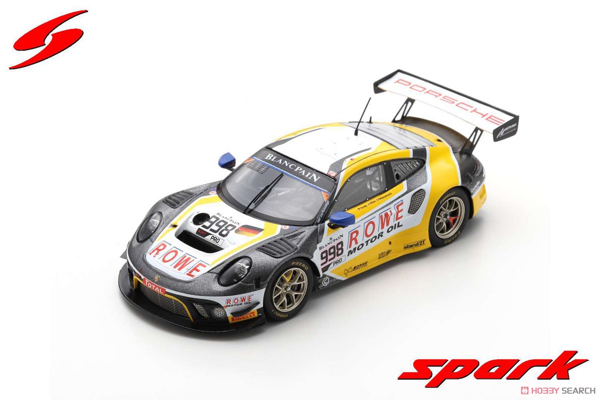 Porsche 911 GT3 R No.998 ROWE Racing 2nd 24H Spa 2019 F.Makowiecki P.Pilet N.Tandy (ミニカー) 商品画像1