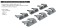 P-40 Exhaust Stacks Fishtail (for Eduard/Hasegawa) (Plastic model) その他の画像1 Thumbnail