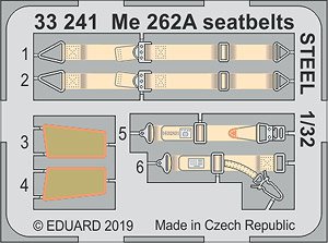 Me262A シートベルト (ステンレス製) (レベル用) (プラモデル)
