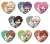 Namuamidabutsu!: Rendai Utena Heart-shaped Glitter Acrylic Badge [Deformation Ver.] Vol.2 (Set of 8) (Anime Toy) Item picture1