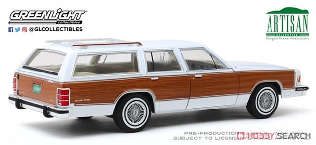 Artisan Collection - 1989 Mercury Grand Marquis Colony Park - White with Wood Grain Paneling (ミニカー) 商品画像2