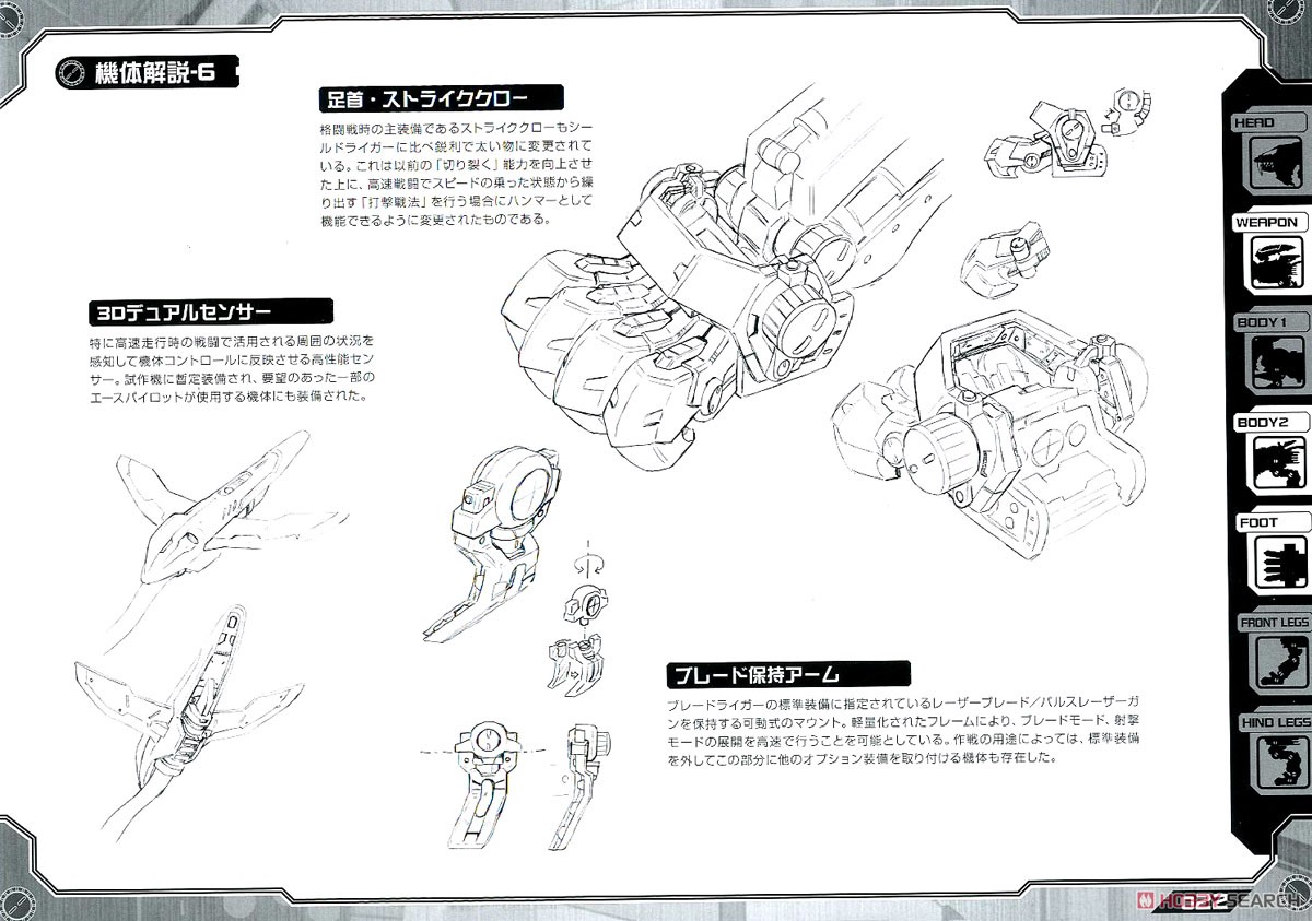 RZ-028 ブレードライガーAB (プラモデル) 解説9