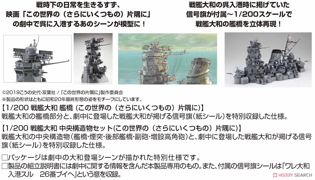 Battleship Yamato Central Structure Set (In This Corner (and Other Corners) of the World) (Plastic model) Other picture1
