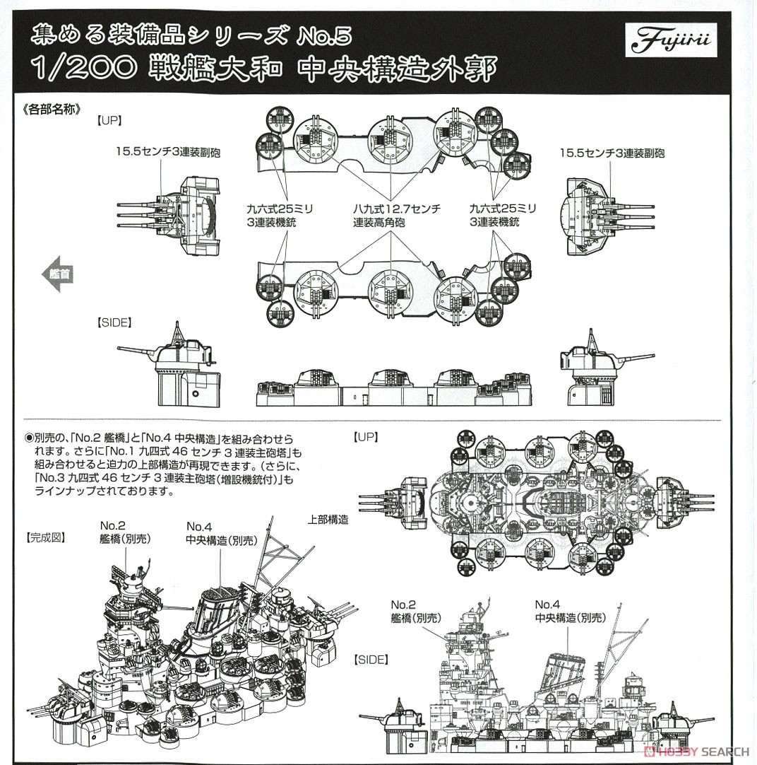 Battleship Yamato Central Structure Set (In This Corner (and Other Corners) of the World) (Plastic model) About item4