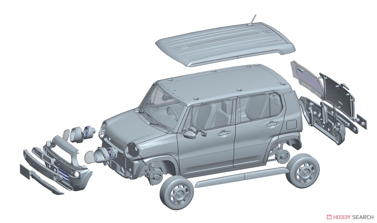 スズキ ハスラー (G/クールカーキパールメタリック) (プラモデル) その他の画像1