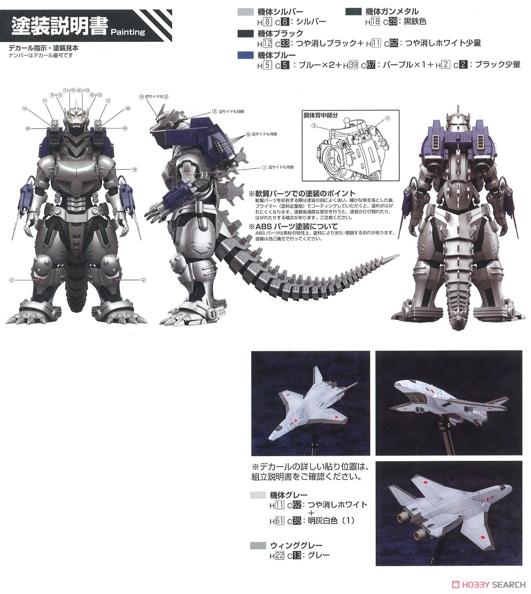 ゴジラ×メカゴジラ MFS-3 3式機龍 しらさぎ付属フルコンプリート版 (プラモデル) 塗装3