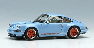 Singer 911(964) Coupe Gulf Blue (Diecast Car)