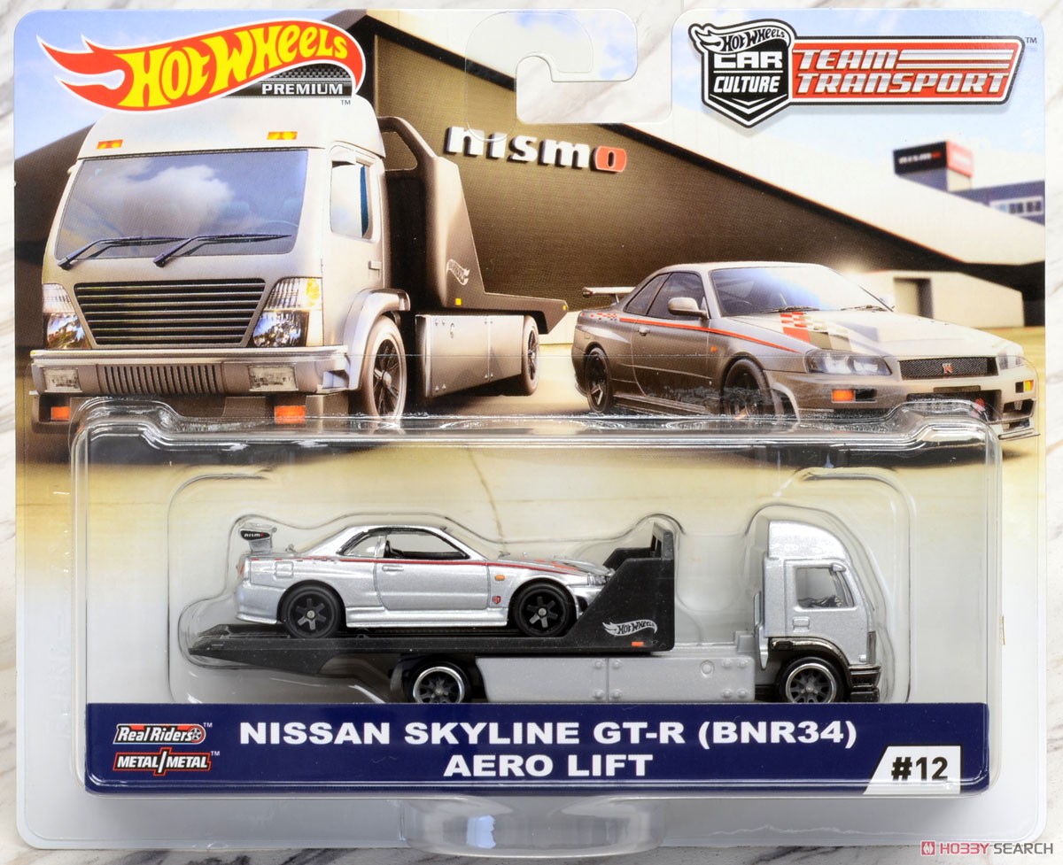 Hot Wheels Car Culture Team Transport NISSAN SKYLINE GT-R (BNR34) Aero Lift (玩具) パッケージ1