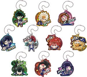 Pita! Deformed My Hero Academia Trading Acrylic Key Ring (Set of 10) (Anime Toy)