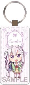 Re:Zero -Starting Life in Another World- Leather Key Ring Emilia Uniform Ver. (Anime Toy)