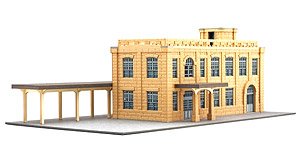 1/150 Scale Paper Model Kit Station Series 25 : Regional Station Building / Takahata Station Type (Unassembled Kit) (Model Train)