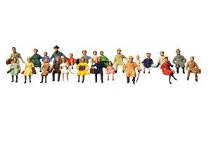 155252 (N) Seated Persons, 36 Pieces (Model Train)