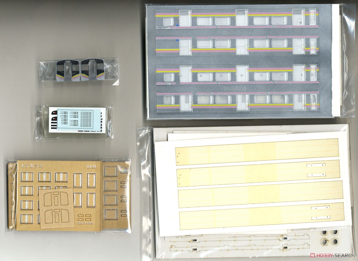 JR東日本 E129系B編成 ペーパーキット (4両セット) (塗装済みキット) (鉄道模型) 中身1