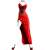 Female Sexy Slit Dress Red (Fashion Doll) Item picture1