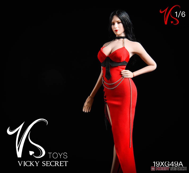 Female Sexy Slit Dress Red (Fashion Doll) Other picture4
