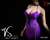 Female Sexy Slit Dress Purple (Fashion Doll) Other picture5