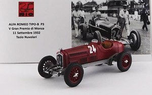 Alfa Romeo P3 V Gran Premio di Monza 1932 #24 Tazio Nuvolari (Diecast Car)