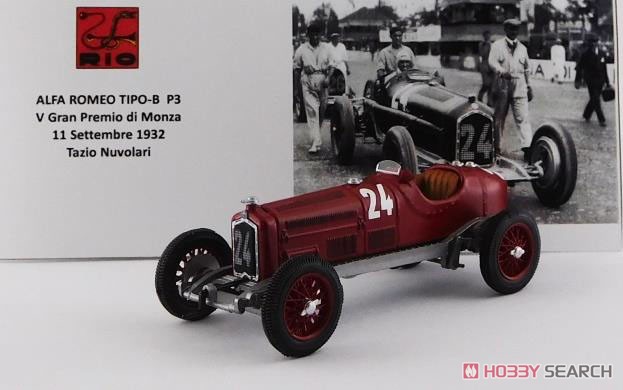 Alfa Romeo P3 V Gran Premio di Monza 1932 #24 Tazio Nuvolari (Diecast Car) Item picture1