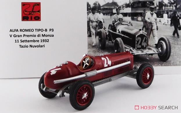 Alfa Romeo P3 V Gran Premio di Monza 1932 #24 Tazio Nuvolari (Diecast Car) Item picture2
