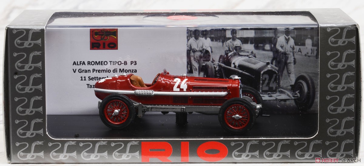 Alfa Romeo P3 V Gran Premio di Monza 1932 #24 Tazio Nuvolari (Diecast Car) Package1