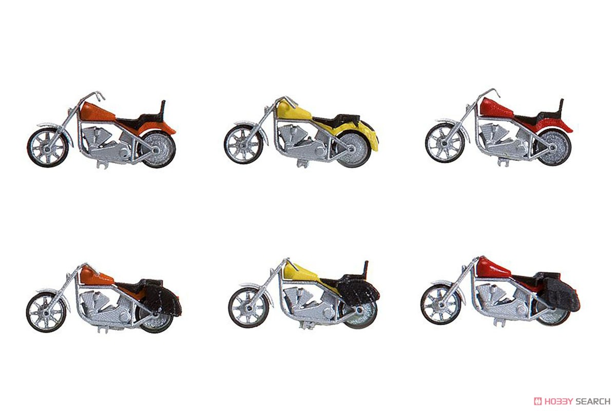 180603 (HO) 6 Motorcycles (鉄道模型) 商品画像1