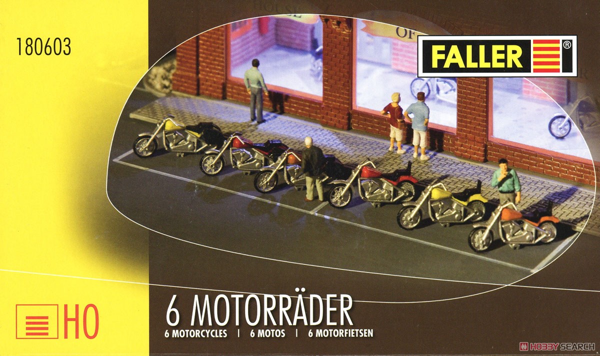 180603 (HO) 6 Motorcycles (鉄道模型) パッケージ1