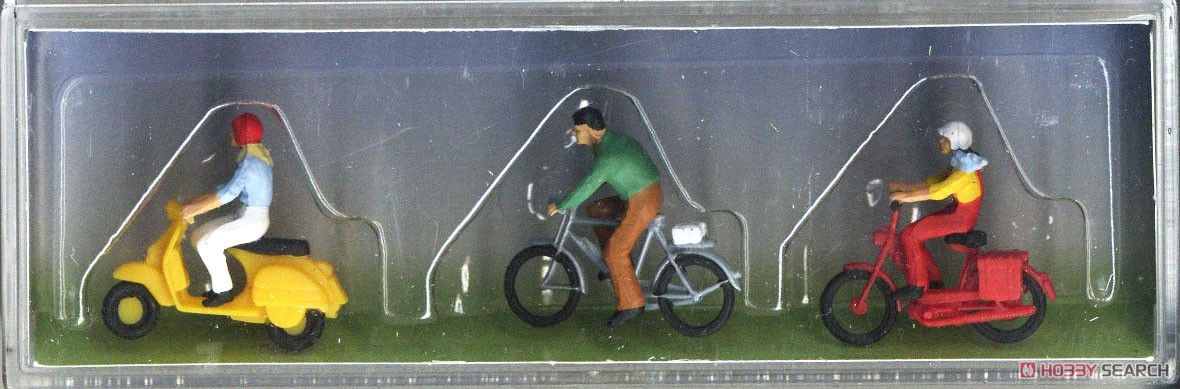 151079 (HO) Cyclist and Moped Rider (Model Train) Package1