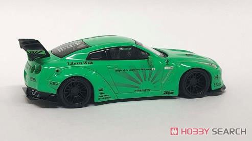 LB Works Nissan GT-R R35 Type 1 Rear Wing Ver.1 Light Green Philippines Limited Edition (Diecast Car) Item picture3