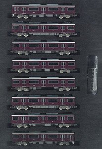 Hankyu Series 1000 (1001 Formation/Takarazuka Line) Eight Car Formation Set (w/Motor) (8-Car Set) (Pre-colored Completed) (Model Train)