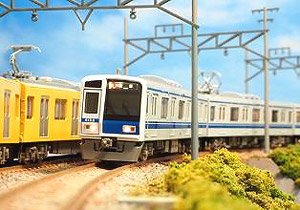 Seibu Series 6000 Aluminum Body (6158 Formation/After Removal Ventilator) Additional Four Middle Car Set (without Motor) (Add-On 4-Car Set) (Pre-colored Completed) (Model Train)