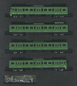 J.R. Series 113-7700 (40N Improved Car/Kyoto Area Color/Rollsign Lighting) Standard Four Car Formation Set (w/Motor) (Basic 4-Car Set) (Pre-colored Completed) (Model Train)