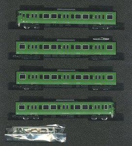 J.R. Series 113-7700 (40N Improved Car/Kyoto Area Color/Rollsign Lighting) Additional Four Car Formation Set (without Motor) (Add-On 4-Car Set) (Pre-colored Completed) (Model Train)