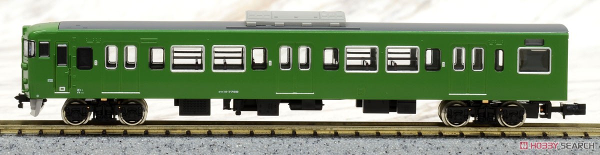 J.R. Series 113-7700 (40N Improved Car/Kyoto Area Color/Rollsign Lighting) Additional Four Car Formation Set (without Motor) (Add-On 4-Car Set) (Pre-colored Completed) (Model Train) Item picture2