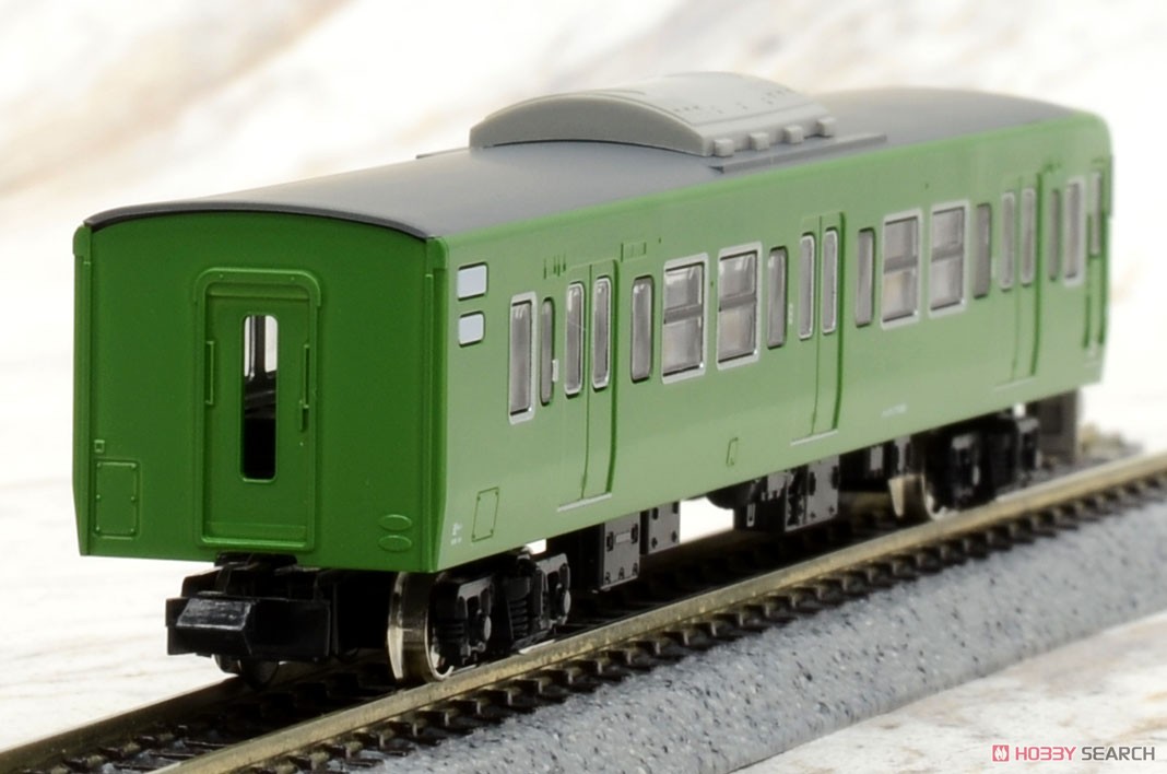 J.R. Series 113-7700 (40N Improved Car/Kyoto Area Color/Rollsign Lighting) Additional Four Car Formation Set (without Motor) (Add-On 4-Car Set) (Pre-colored Completed) (Model Train) Item picture4