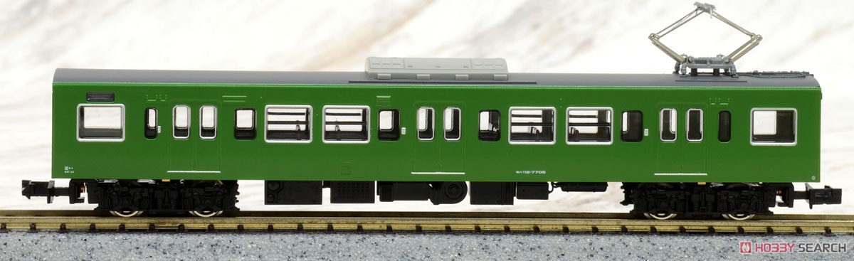 J.R. Series 113-7700 (40N Improved Car/Kyoto Area Color/Rollsign Lighting) Additional Four Car Formation Set (without Motor) (Add-On 4-Car Set) (Pre-colored Completed) (Model Train) Item picture5