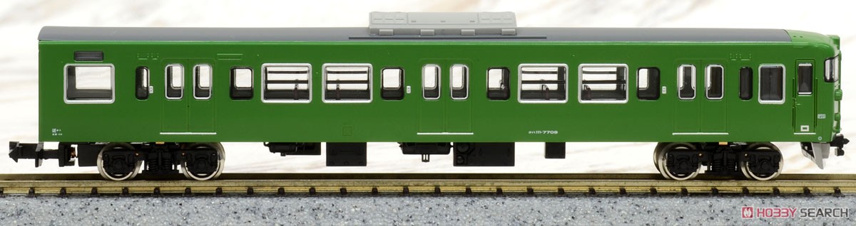J.R. Series 113-7700 (40N Improved Car/Kyoto Area Color/Rollsign Lighting) Additional Four Car Formation Set (without Motor) (Add-On 4-Car Set) (Pre-colored Completed) (Model Train) Item picture7