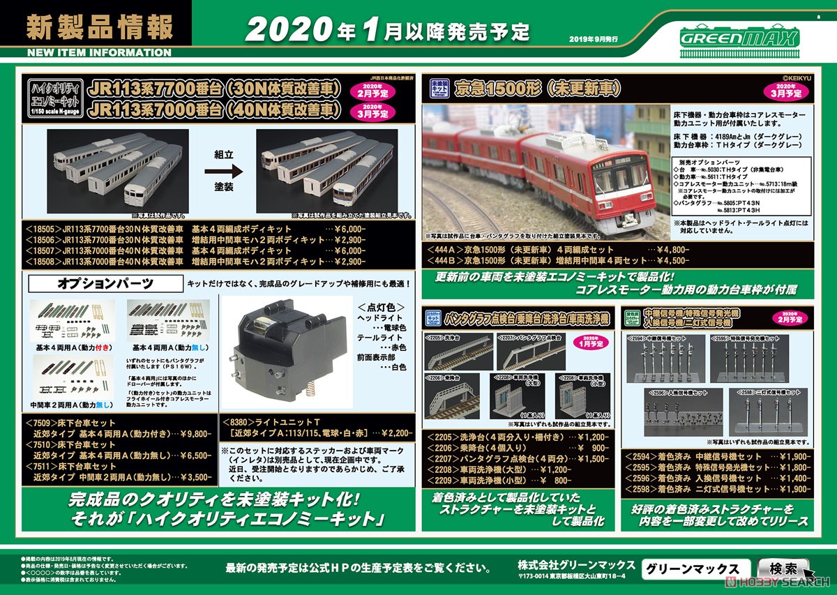 京急 1500形 (未更新車) 4輛編成セット (基本・4両セット) (組み立てキット) (鉄道模型) その他の画像1