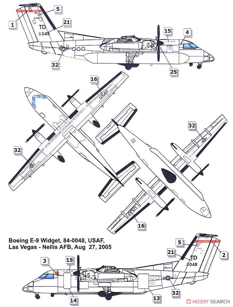 E-9A ウィジェット/DHC-8-106 Dash-8 海上監視機 (プラモデル) 塗装4