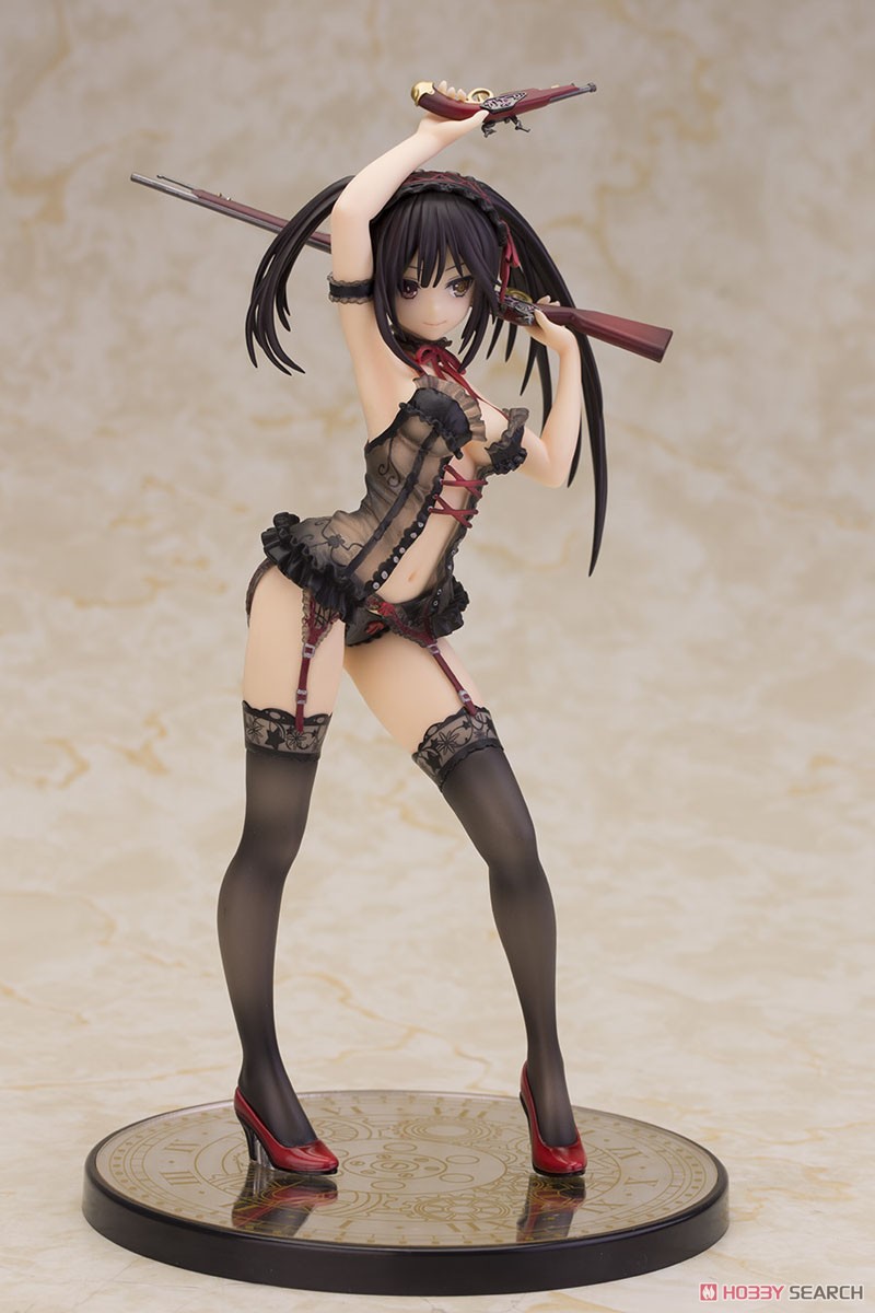 Kurumi Tokisaki: Lingerie Ver. Black Color (PVC Figure) Item picture3