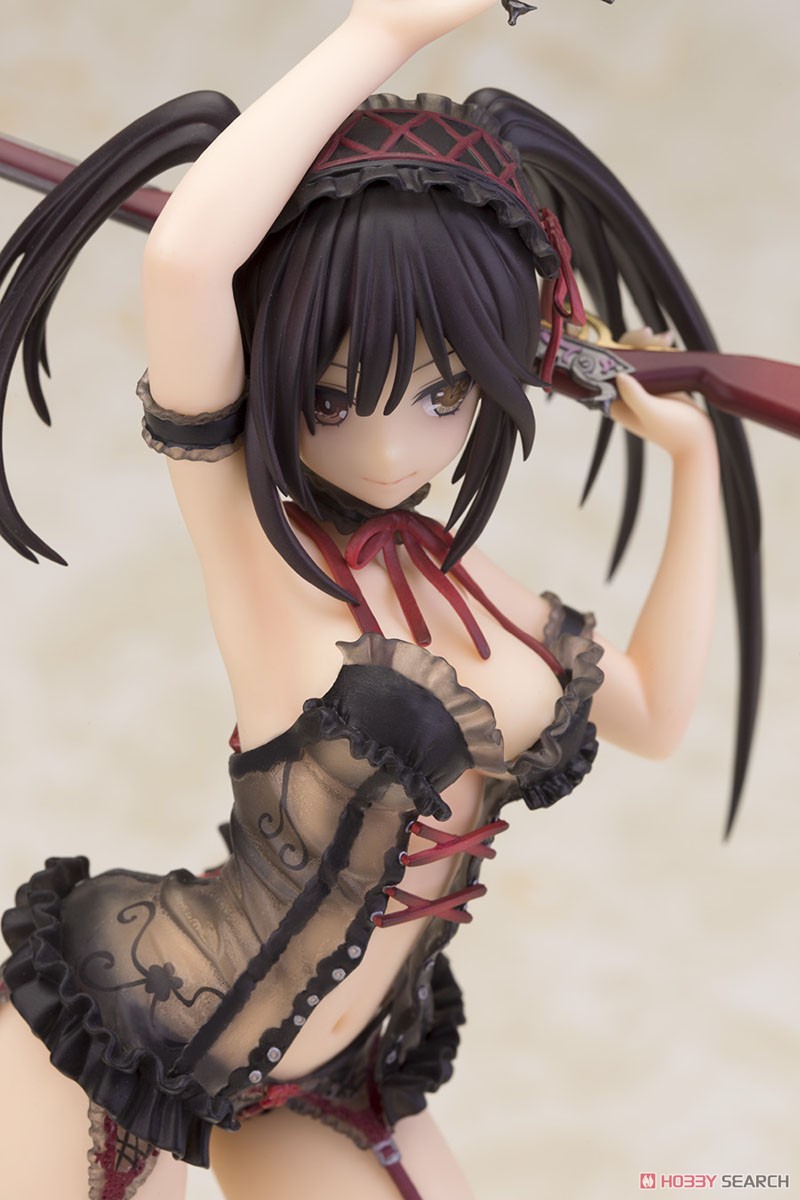 Kurumi Tokisaki: Lingerie Ver. Black Color (PVC Figure) Item picture5