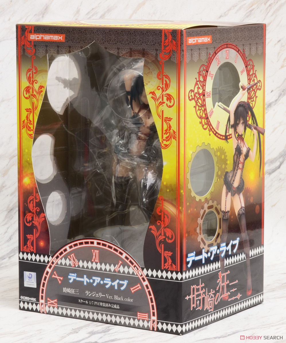 Kurumi Tokisaki: Lingerie Ver. Black Color (PVC Figure) Package1