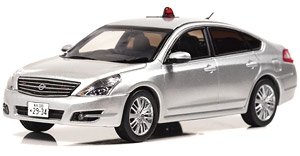 Nissan Teana 250XV (J32) 2015 Tottori Prefecture Police Traffic Department Mobile Traffic Unit (Unmarked Patrol Car Silver) (Diecast Car)