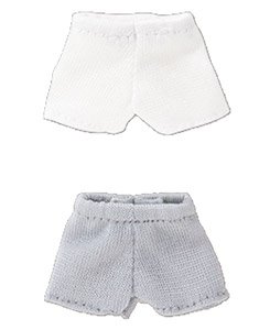 Knit Trunks 2 Color Set (White x Gray) (Fashion Doll)