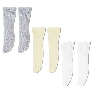 Socks 3 Color Set (Gray/Yellow/White) (Fashion Doll)